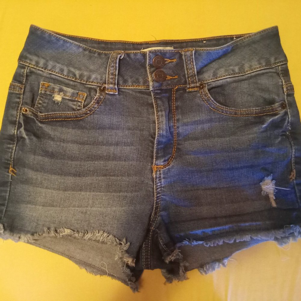 Mudd FLX Stretch Womens Denim Jean Shorts Size 7